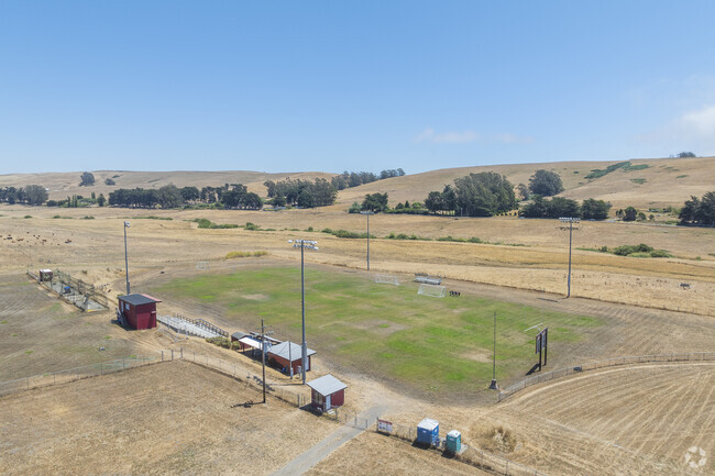Tomales High School has an old sports facility.