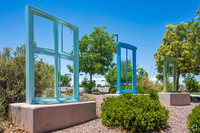 The artwork called Ventanas (Spanish for windows) is in Ventana Ranch.