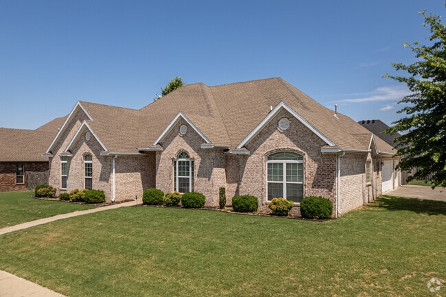 Traditional homes in the Cross Keys neighborhood feature two and three car garages.