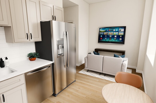 The Electric Building - 1B1B Style 1A Living Area