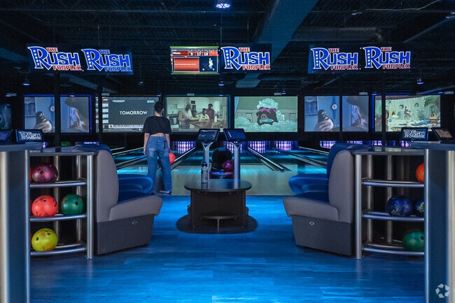 Lakeview residents can enjoy a game of bowling at The Rush Funplex.
