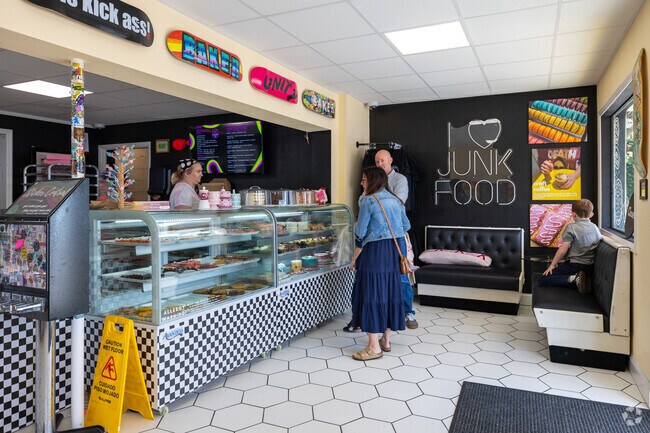 Junk Food Bakery in Cocoa Beach offers custom cakes, craft coffee, and nostalgic desserts. Everything is scratch made in house using the best quality ingredients.