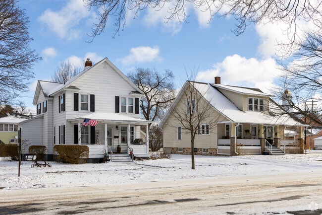 Craftsman and Historic American Foursquare homes line the streets in the Westies.