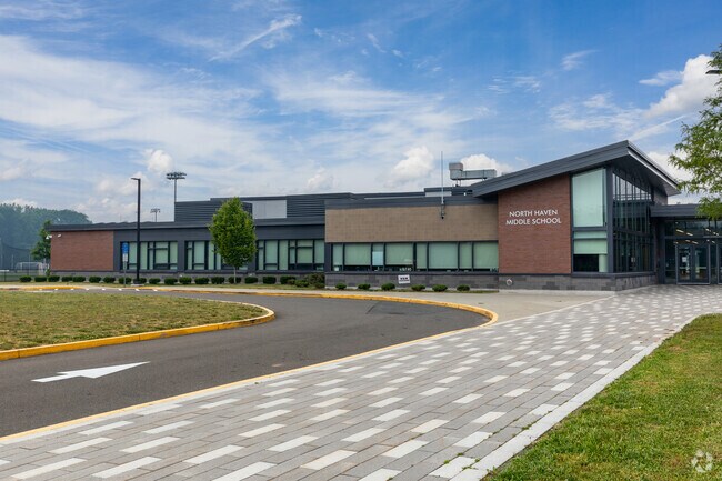 North Haven Middle School sits on a campus adjacent to the high school.