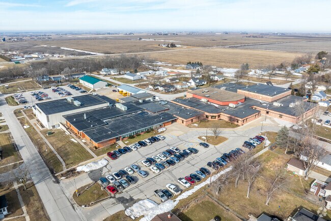 The shared campus of Woodward-Granger Middle & High Schools is just up the road in Woodward.