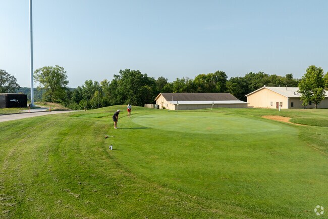 Residents of Meadows enjoy the A. L. Gustin golf course less than three miles away.