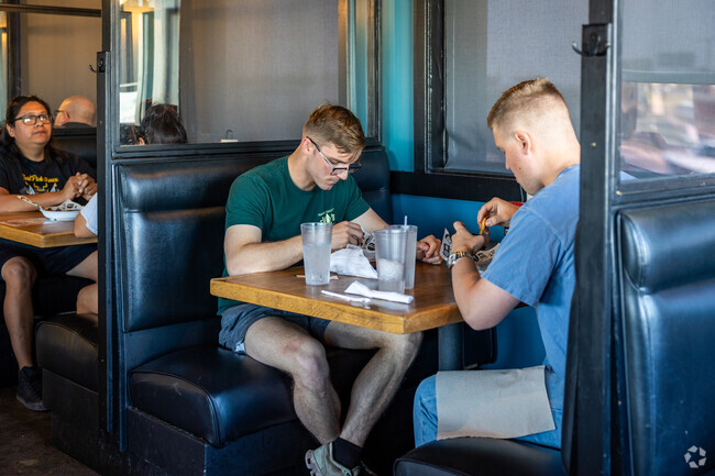 S&B's Burger is a popular place to get lunch in Pecan Grove.