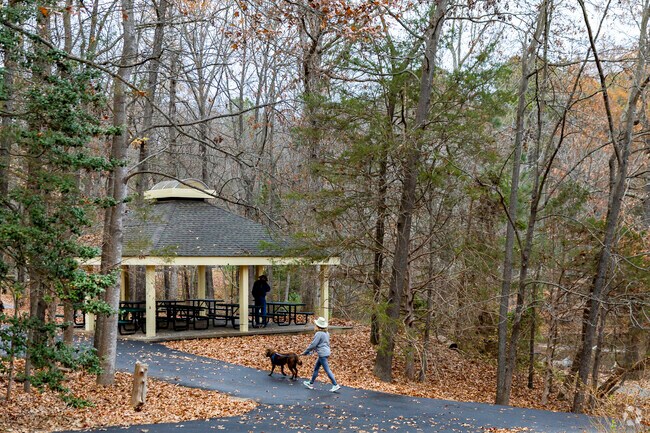 Deep Run Recreation Center  includes ponds, walkways, playgrounds, and open space and gazebos