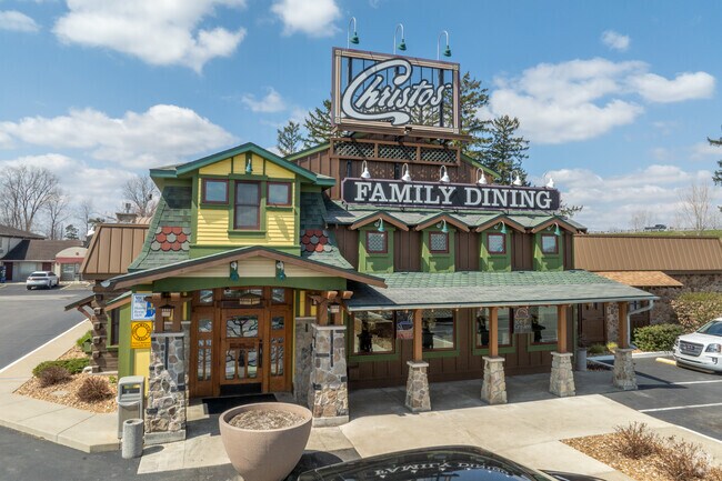 The charm of Christo's Family Dining in Plymouth is seen in both the food and building style.