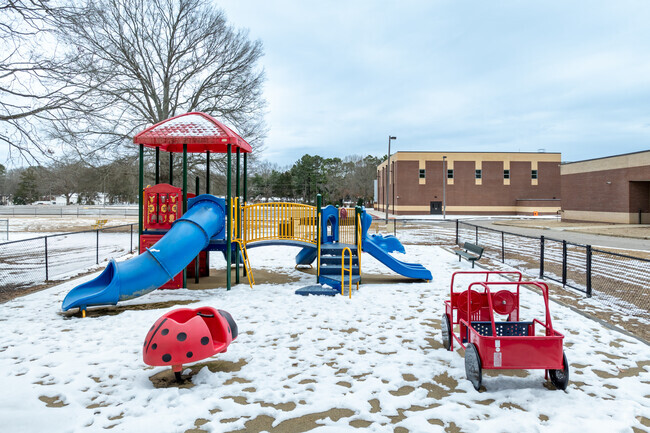 Kids can be kids on the playground at Collierville Elementary School.
