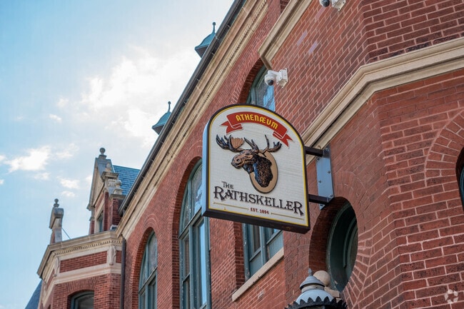 The Rathskeller serves German cuisine, and is a favorite among Lockerbie Square residents.
