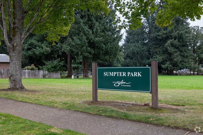 Sumpter park is right next to Sumpter Elementary on Rockwood St SE in Salem.