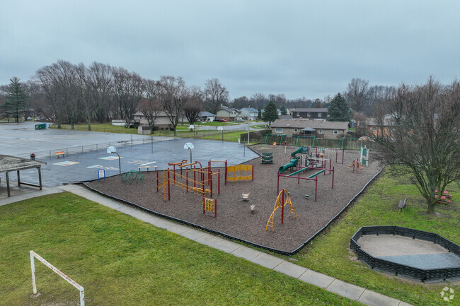 Students love the playground at Ethel R Jones Elementary School.