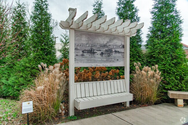 The Underground Railroad Gardens have statues, murals, and artwork that show the history.