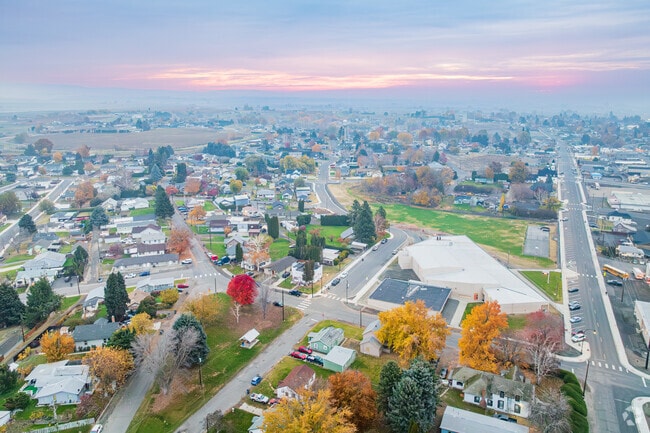Zillah, north of the Yakima River, is known for its vineyards and orchards.