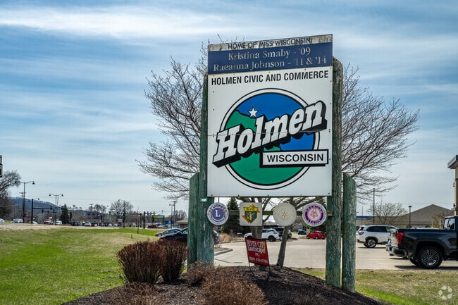 Holmen, Wisconsin is located along the Mississippi near La Crosse.