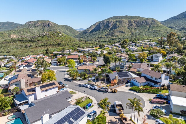 Some homes in Allied Gardens enjoy a view of the San Diego Gorge.
