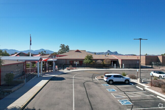 DeGrazia Elementary School is gated and secured.