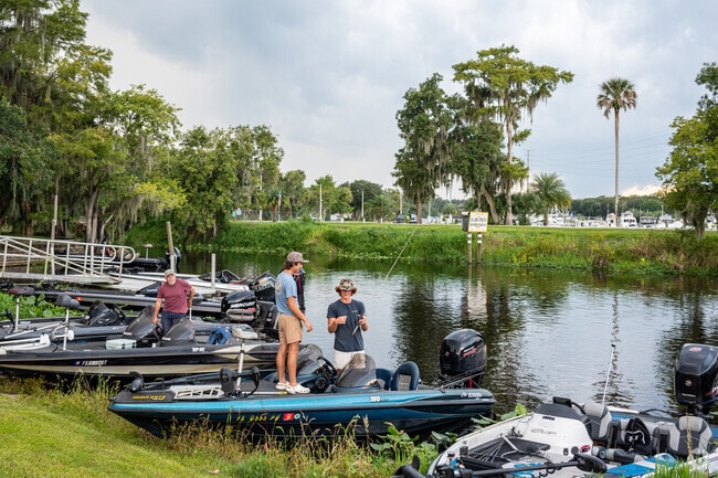 Local fisherman access the river from Ed Stone Park near Daisy Lake.