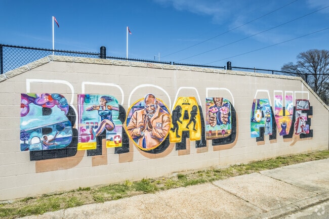 Broad Avenue Mural Binghampton is home to the Broad Avenue Arts District.