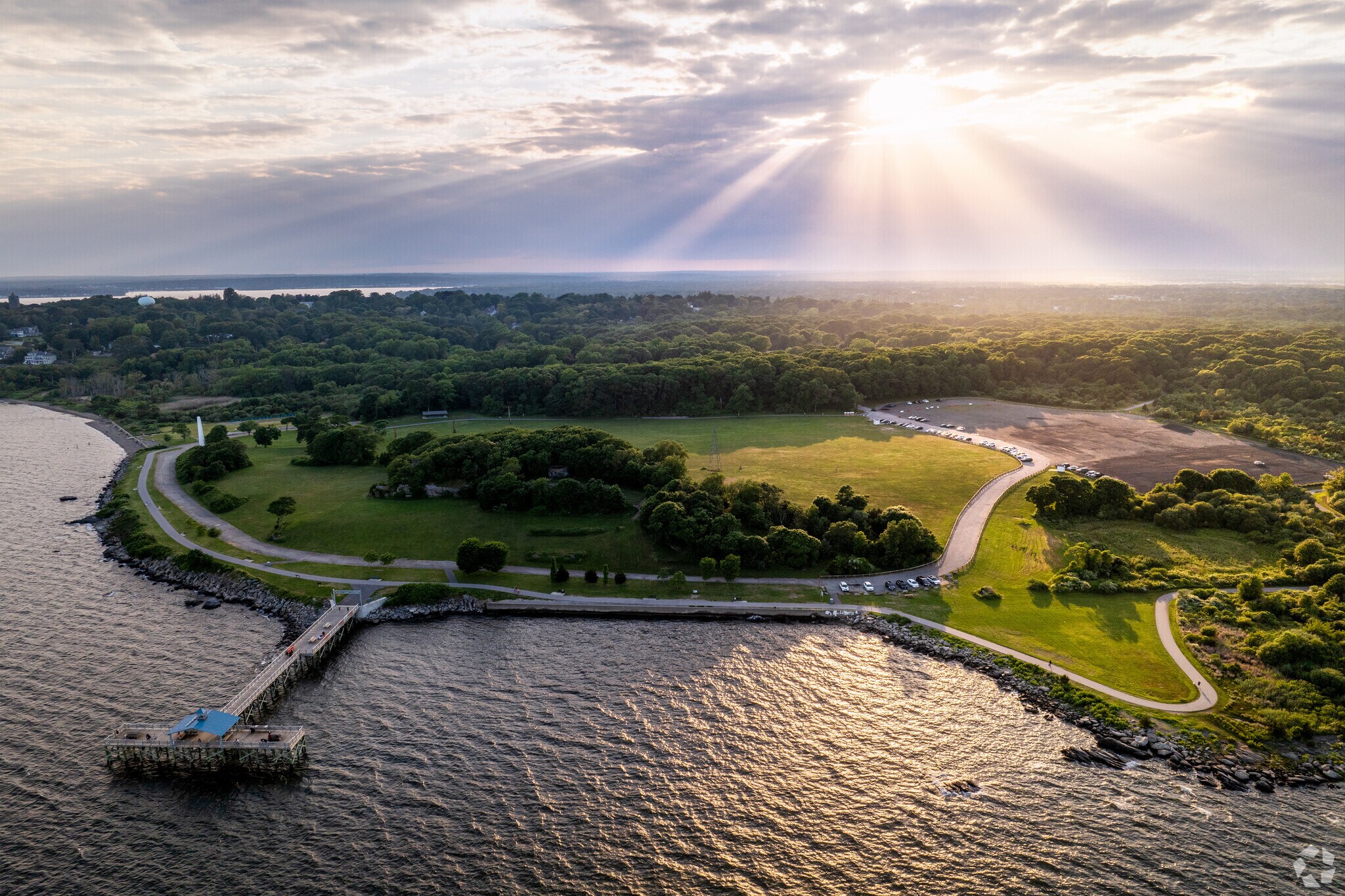 Visit Rocky Point State Park for wide open views of Narragansett Bay.