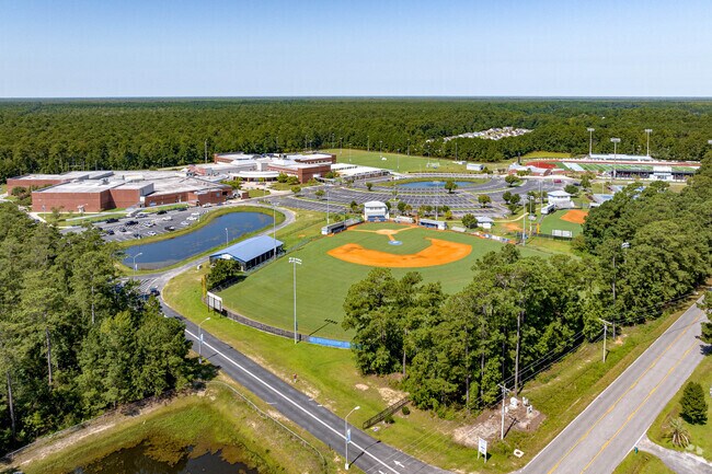 St. James High School has large sport fields in Forestbrook.