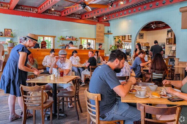 Located in the Johnson area, Sally Loo's provides a modern atmosphere for enjoying your coffee.