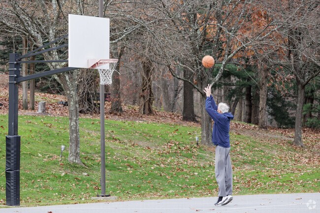 Basketball courts at South Abington Township Community Park are popular with locals.