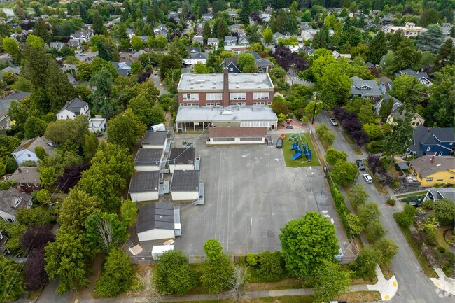 An overview of Montlake Elementary School's campus.