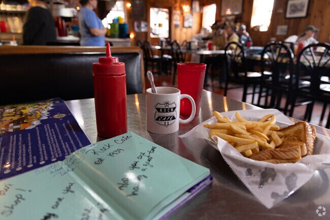 Rock Cafe is a favorite among both tourists Stroud locals for its food and hospitality.
