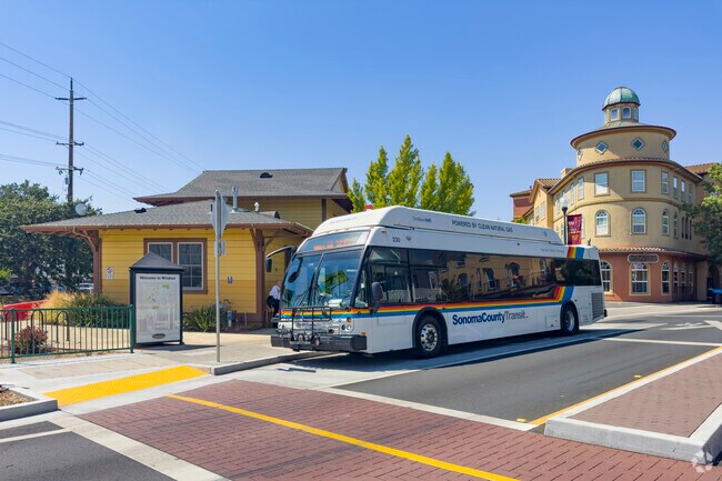Public transit is a breeze in Windsor, California.
