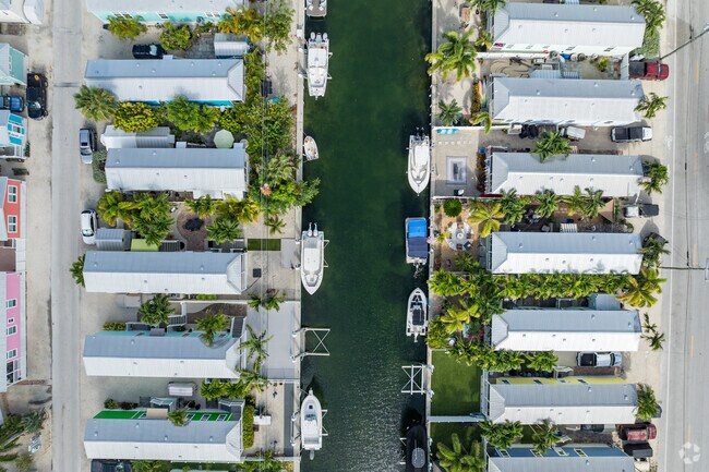 Many waterfront Stock island homes offer private docks to store boats.