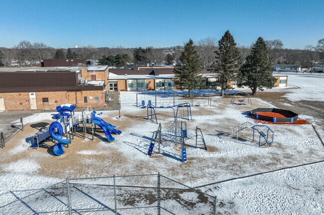 Pullman Elementary School has a large enclosed playground.
