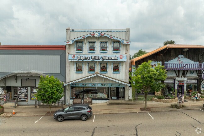 Visitors can explore the history of Sugarcreek at the Alpine Hills Museum, located in downtown Sugarcreek.