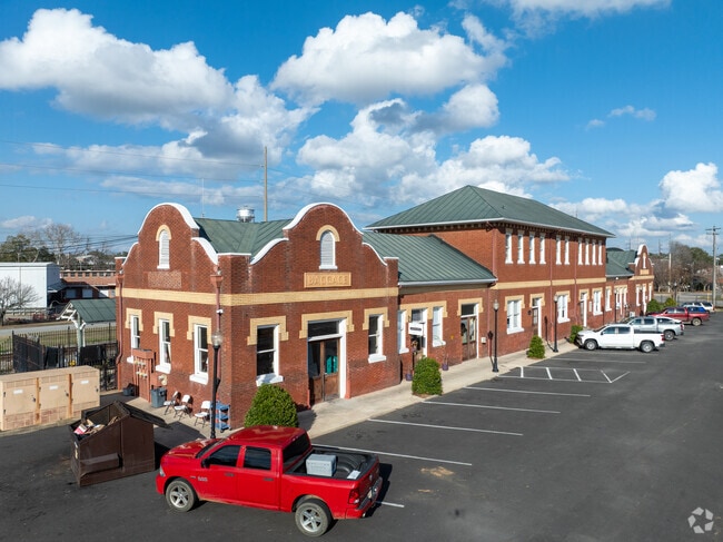 The Train Depot in Thomasville, once served over 30 passenger trains per day, now serves as restaurants and meeting spaces.