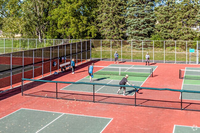 Bobby Theisen Park features 2 tennis courts and 6 pickleball courts.