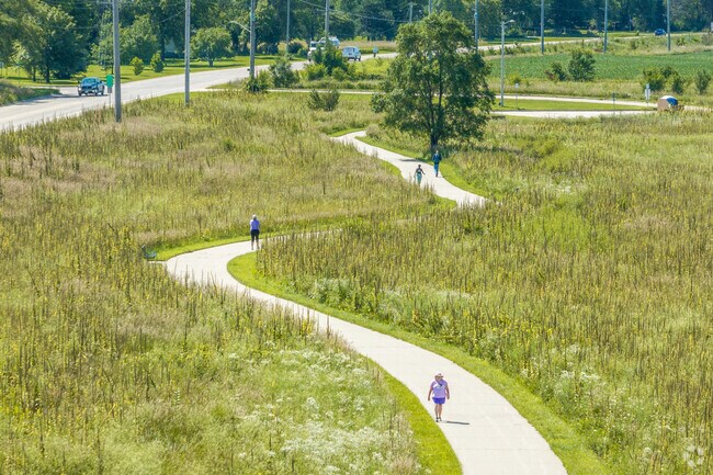 The winding trails of Trueblood Recreation Area are always being used by walkers and bikers.