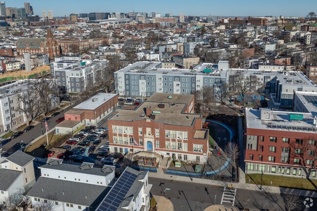 Michael J. Perkins Elementary School in Boston has a vast campus.