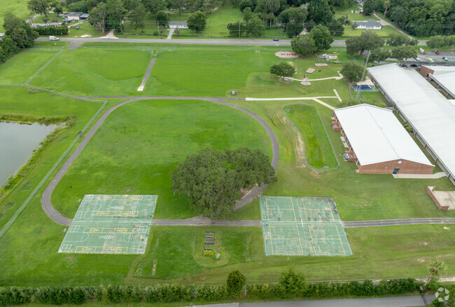 Shady Hill Elementary School has a large athletic field and PE area.