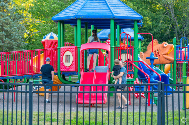 Shady Hills families enjoy time together at the Matter Park playground.