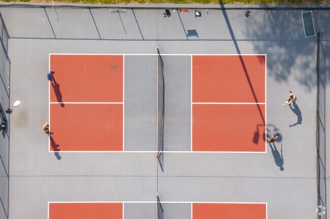 Enjoy a match on the courts at Litz Park, perfect for all skill levels.