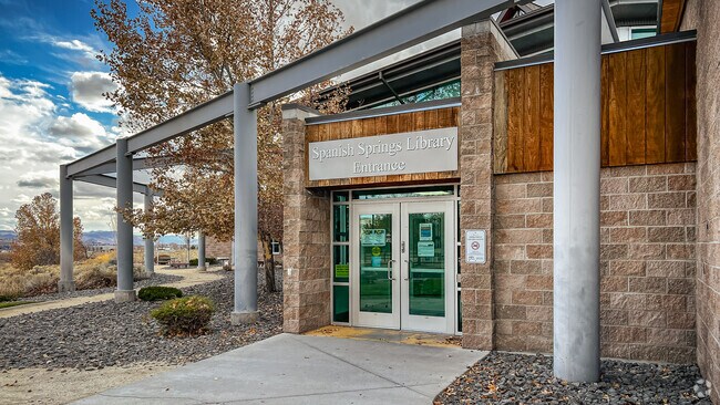 The Spanish Springs Library is a neighborhood favorite in Sky Ranch.