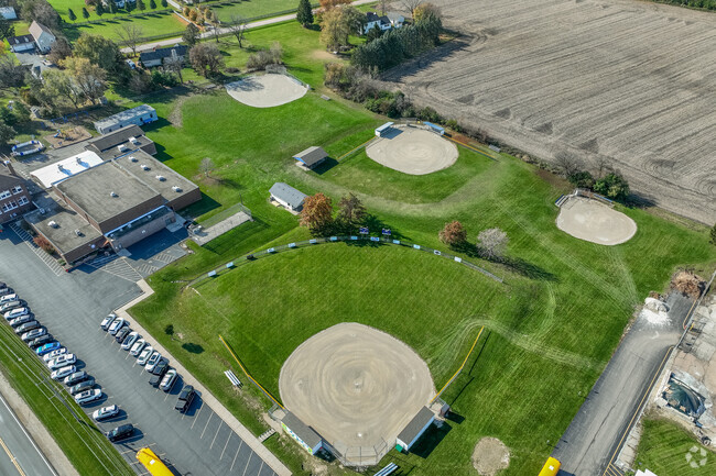 Lily Lake Grade school ball fields are beautiful and scenic near Virgil.