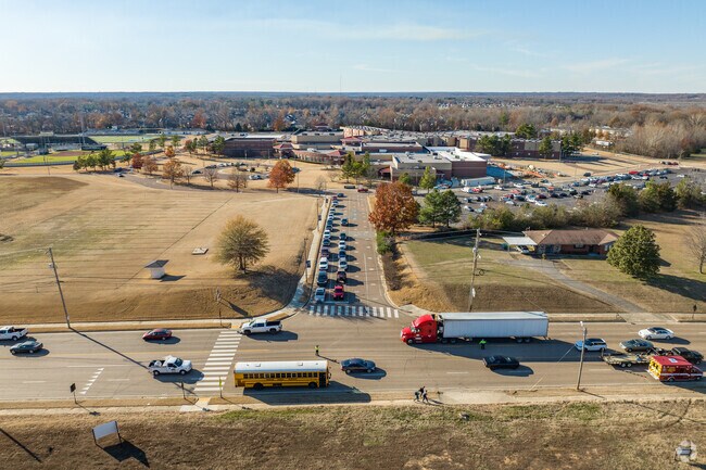 Arlington High School offers classes from grades 9-12.