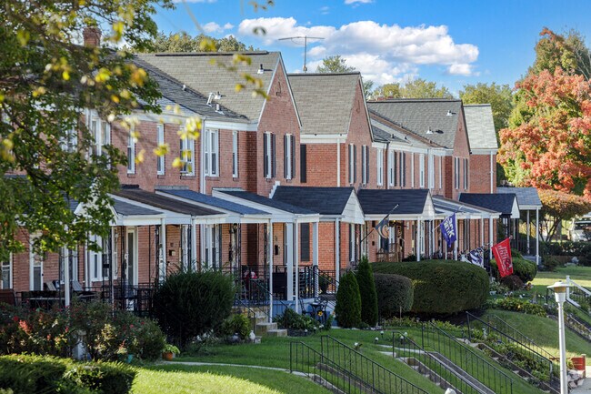 Primarily made up of traditional Baltimore rowhouses, you can find local team spirit everywhere.