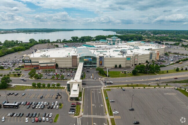 Local residents visit the enormous Destiny USA mall near Geddes for unique shopping experiences.