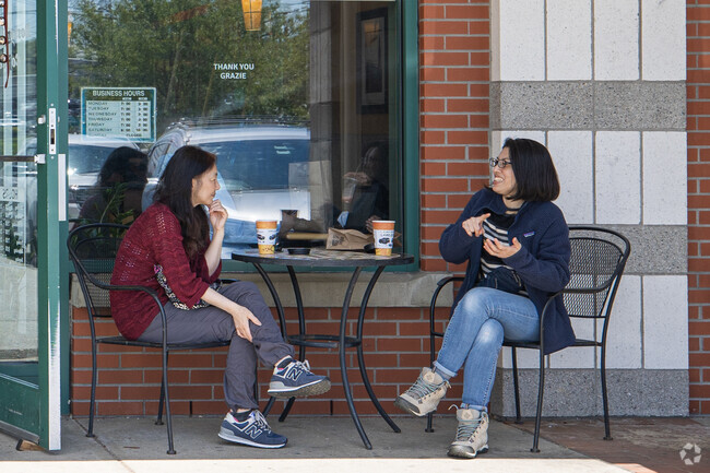 Stop by for a quick coffee break and great chats with your friends.