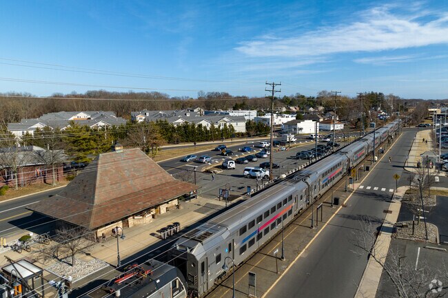 The Little Silver Train Station serves as a convenient hub for travel.