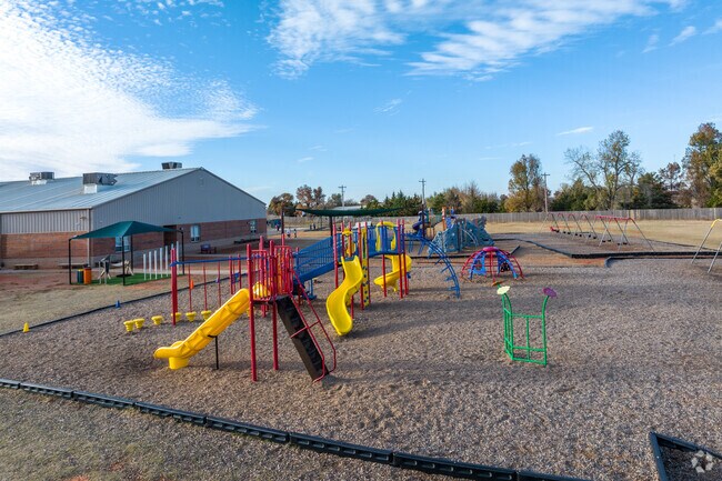 The playground is a great place for students to play at Blanchard Elementary School.