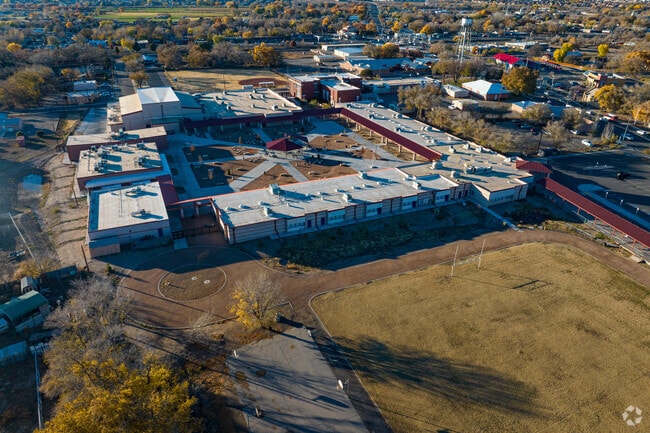 Los Lunas Middle School aerial shot.